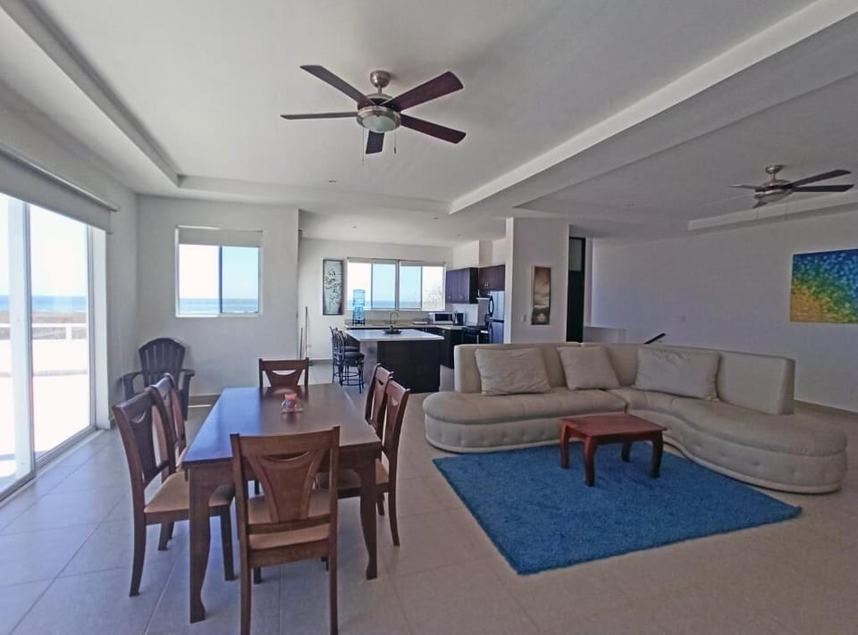 Upper living room & kitchen