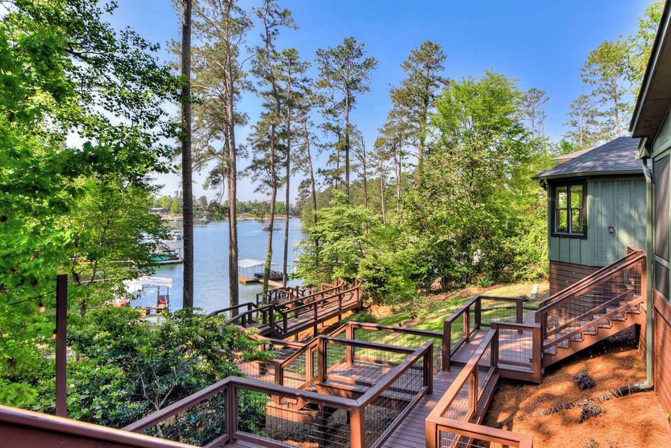 Beautiful Lake Views with Multiple outdoor Spaces