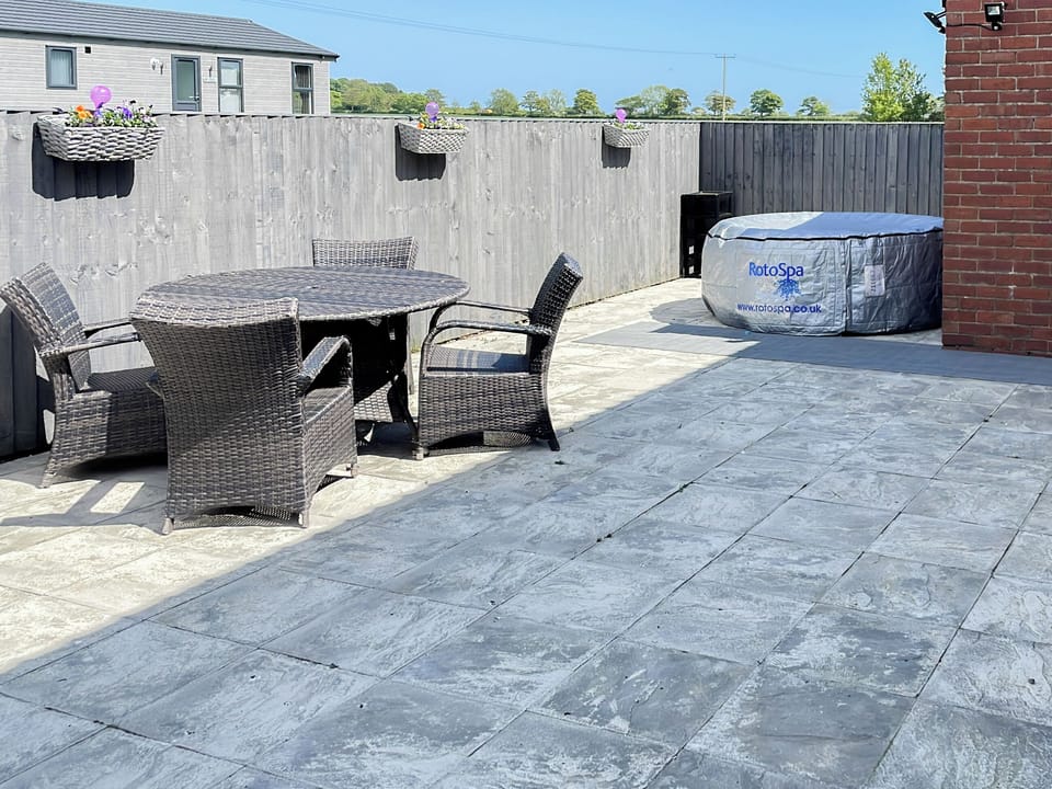 Patio | Corner Farm - Bridlington Lodges, Carnaby, near Bridlington