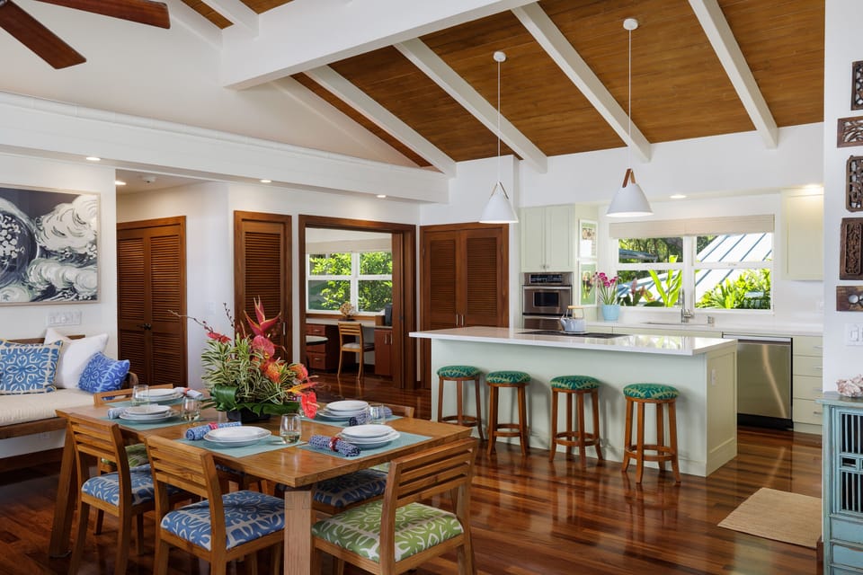 Fully stocked kitchen with upgraded appliances.