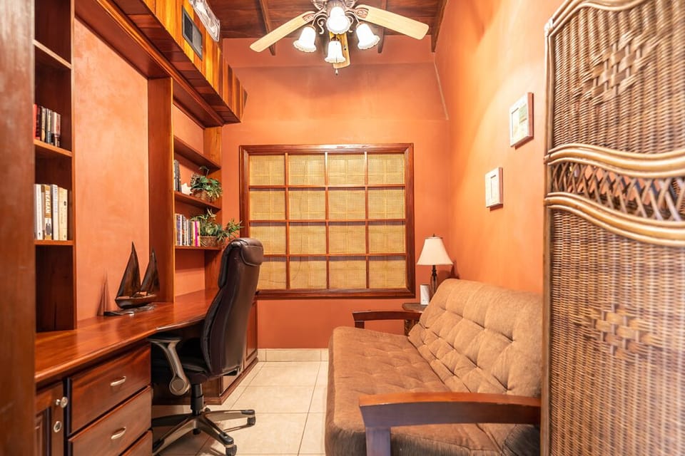 Den area with futon for a third sleeping area. 