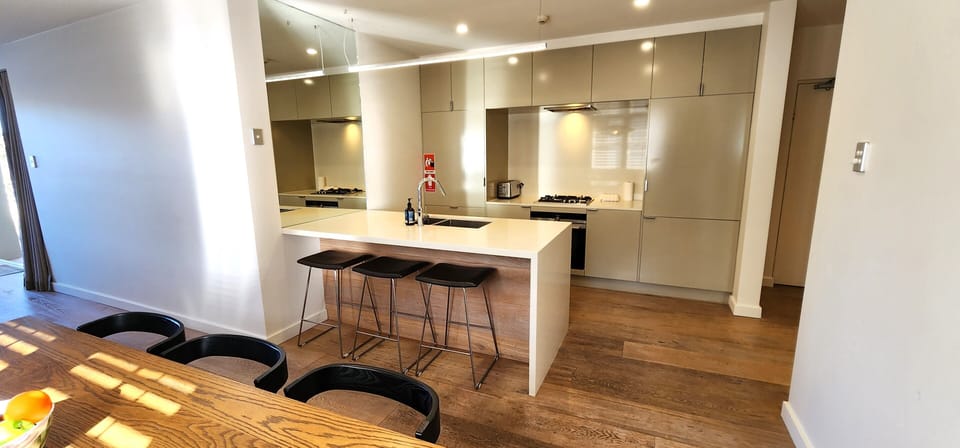 Well equipped kitchen with microwave, dishwasher, Nespresso coffee machine