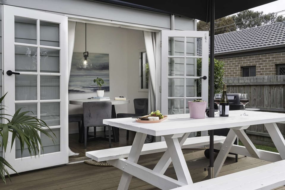 Outdoor area with BBQ