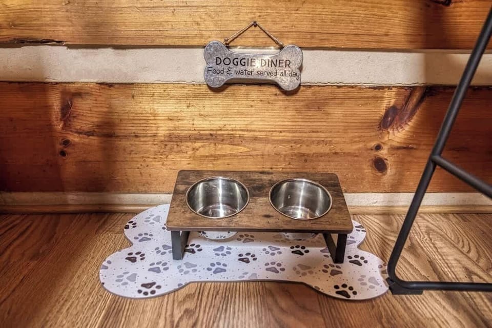 Dog-Friendly Touch: Let your furry friend dine in style with our adorable Doggie Diner!