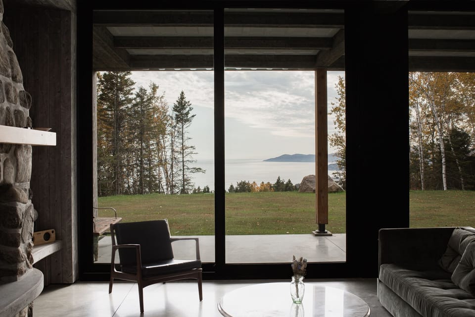 View of St Lawrence from living room