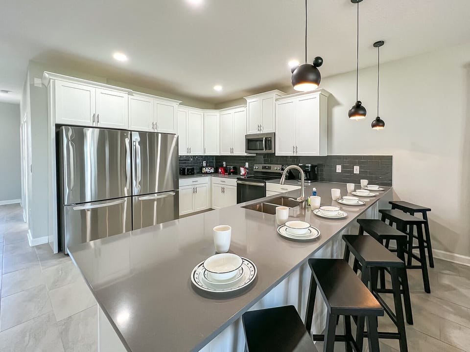 Oversized Kitchen with Double Refrigerator