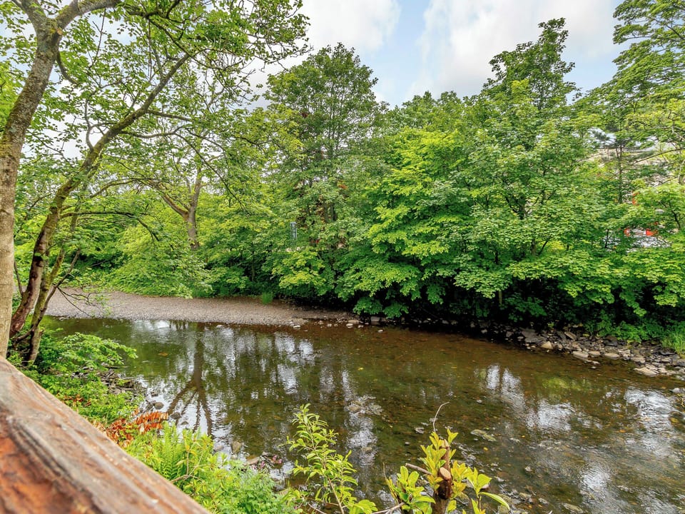 River view from deck | Dalgarven Spa House, Kilwinning, near Ayr
