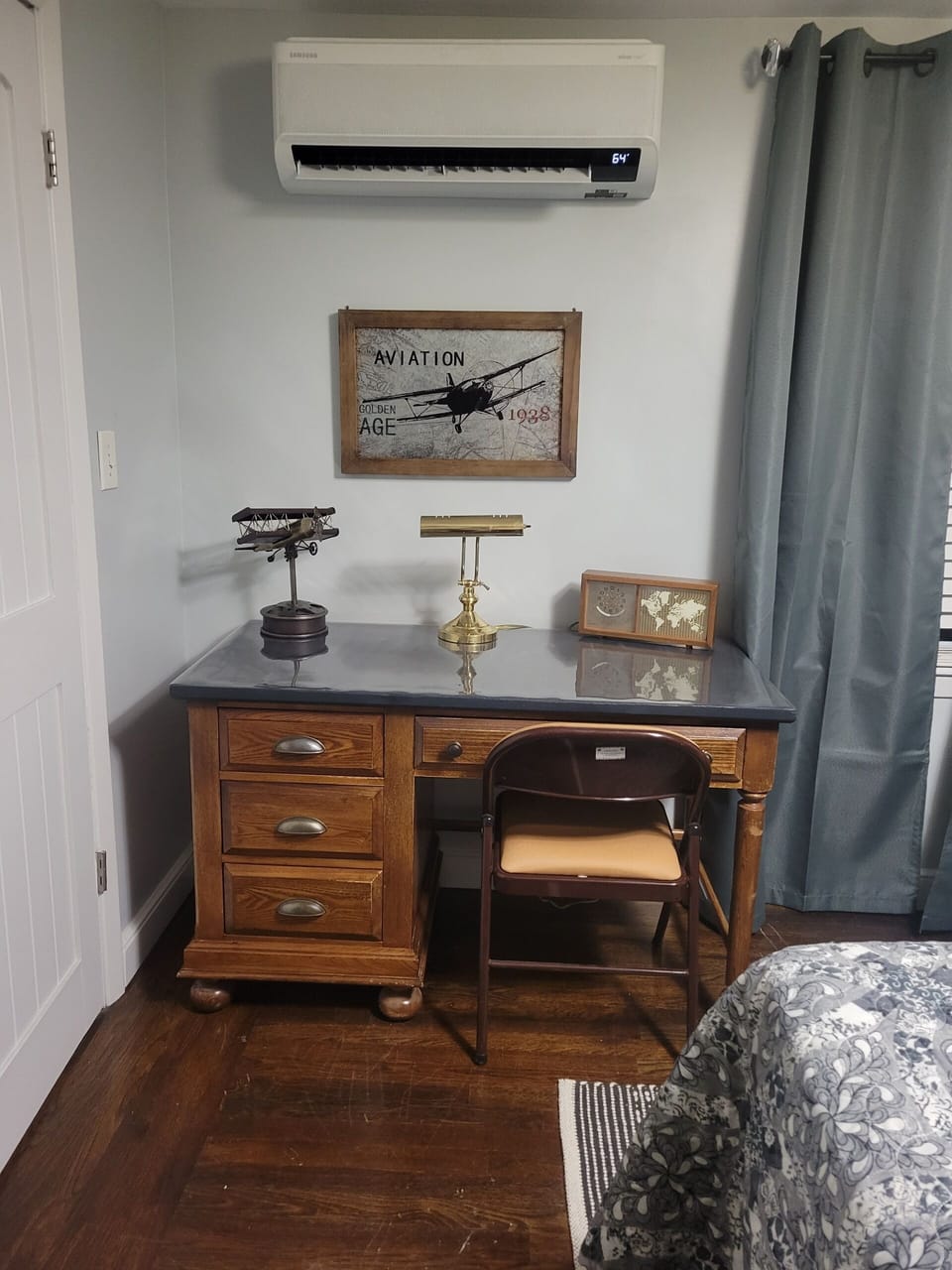 Bedroom one dedicated  Work space