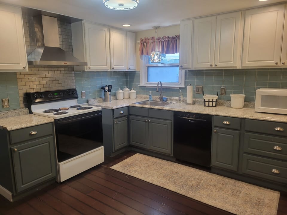 Fully stocked kitchen