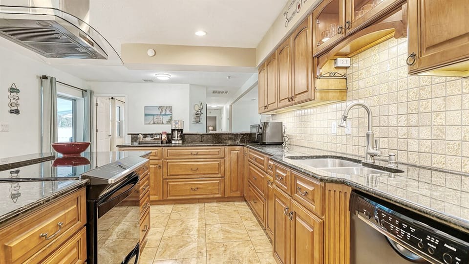 Cook to your heart's content in our polished kitchen
