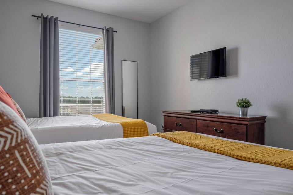 Bedroom with full beds