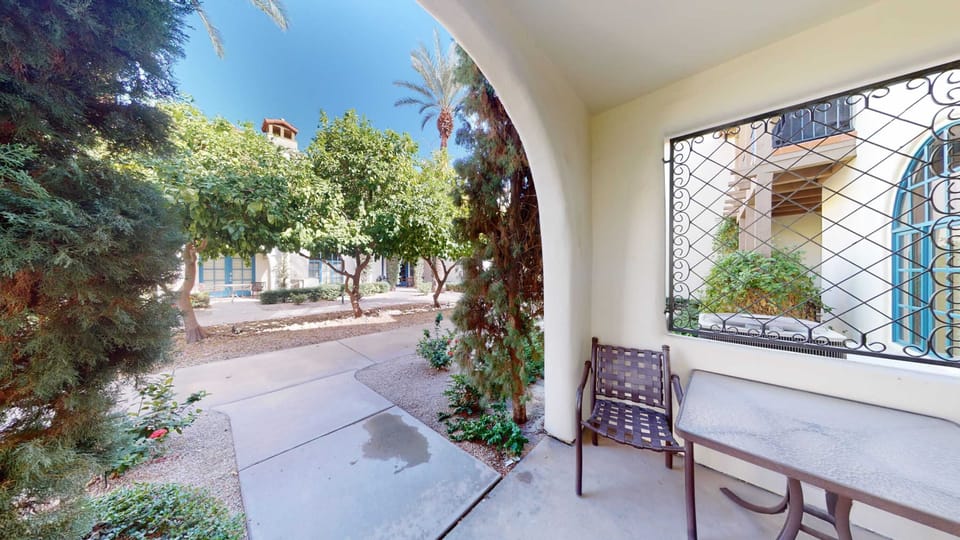Private Patio w/ View of Main Paseo