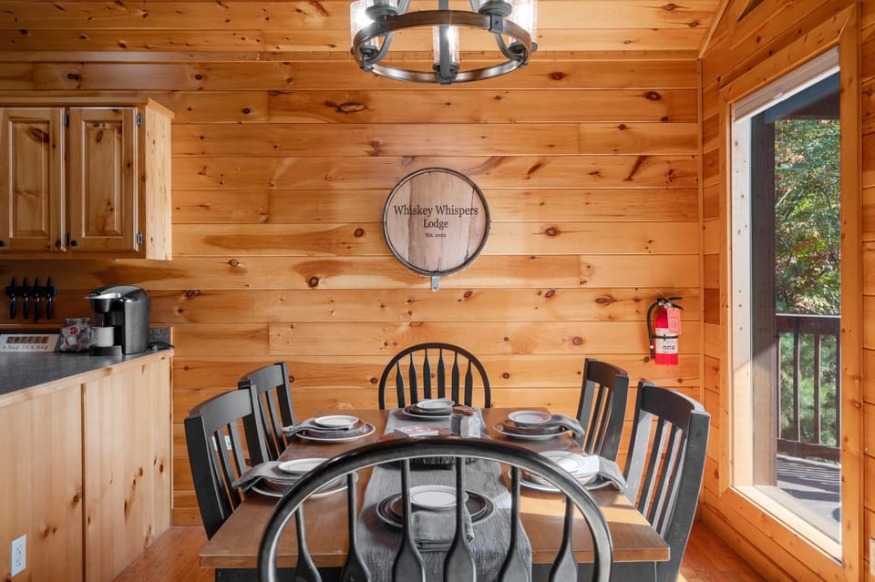Enjoy meals with family in the cozy dining area.