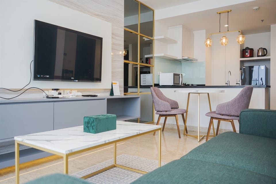Apartment, 1 Bedroom | Living area | TV