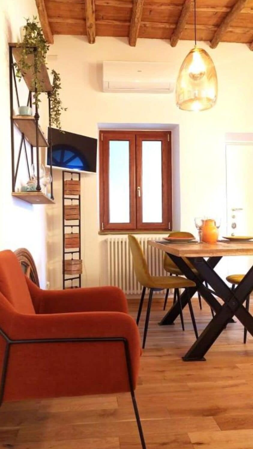 Apartment, 1 Bedroom, Smoking, Hot Tub | Living area | TV