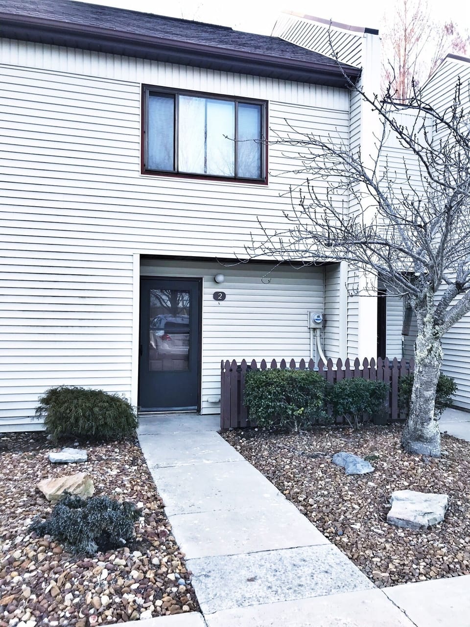 front of condo