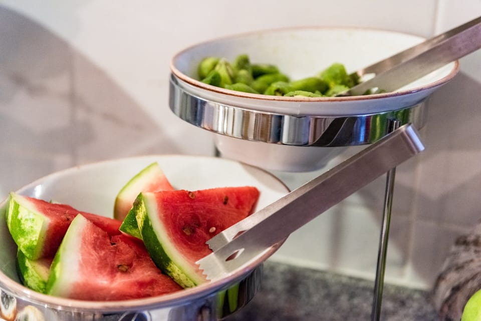 Free daily buffet breakfast