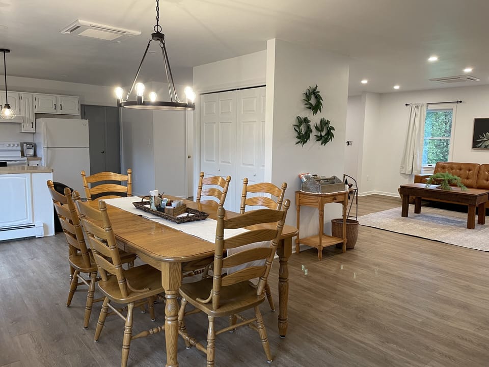 Large dining table to play board games