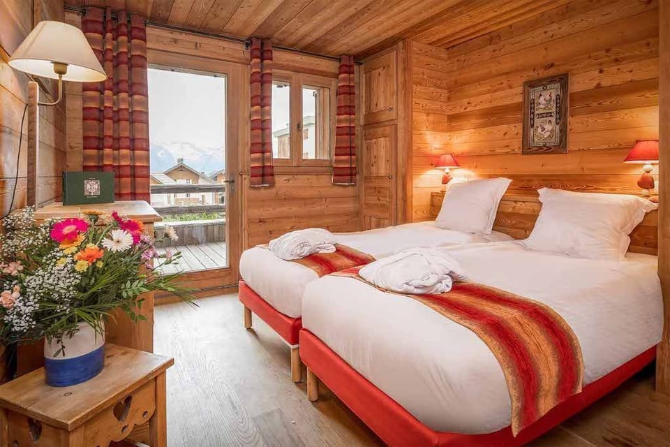 Drift to sleep in a comfortable bed after a wonderful day outside.