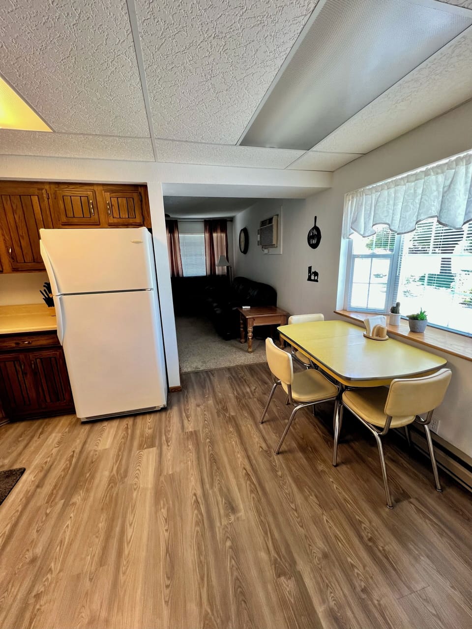 Breakfast nook looking into living room