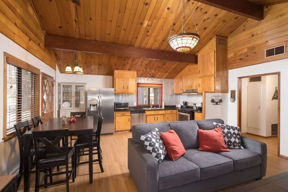 Open Living area and fully functional new kitchen