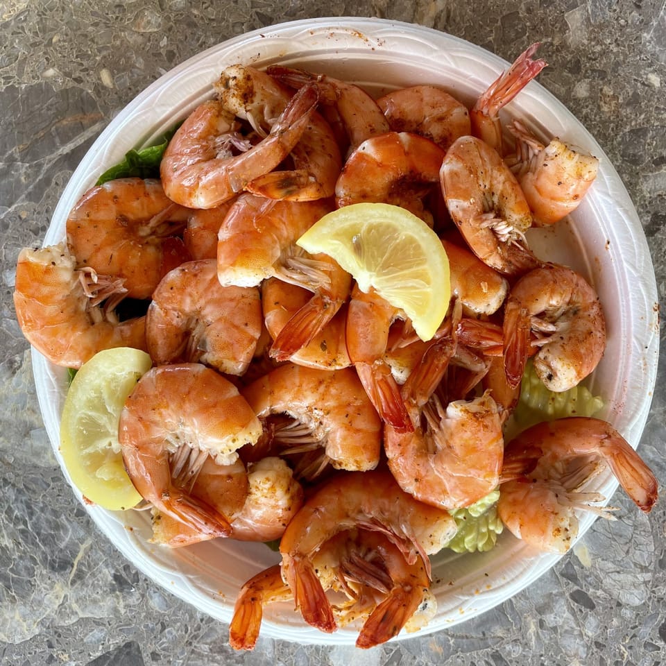 Fresh seafood abounds! Be sure to check out some of the local restaurants!