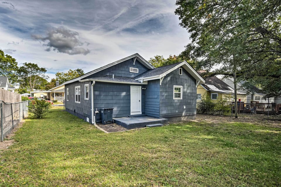 Exterior | Fenced Backyard | Single-Story Home