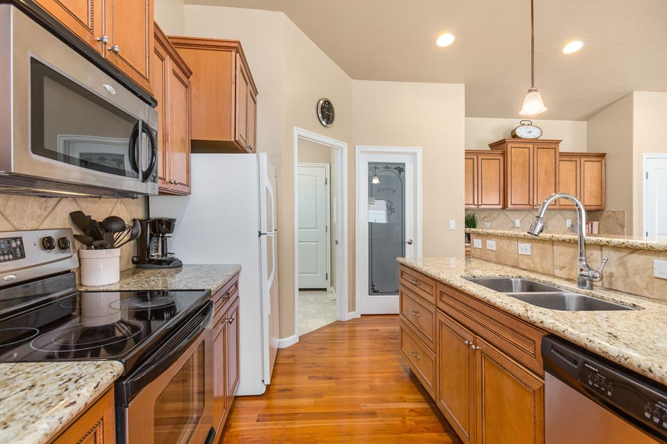 Galley Kitchen w/Pantry and Work Area