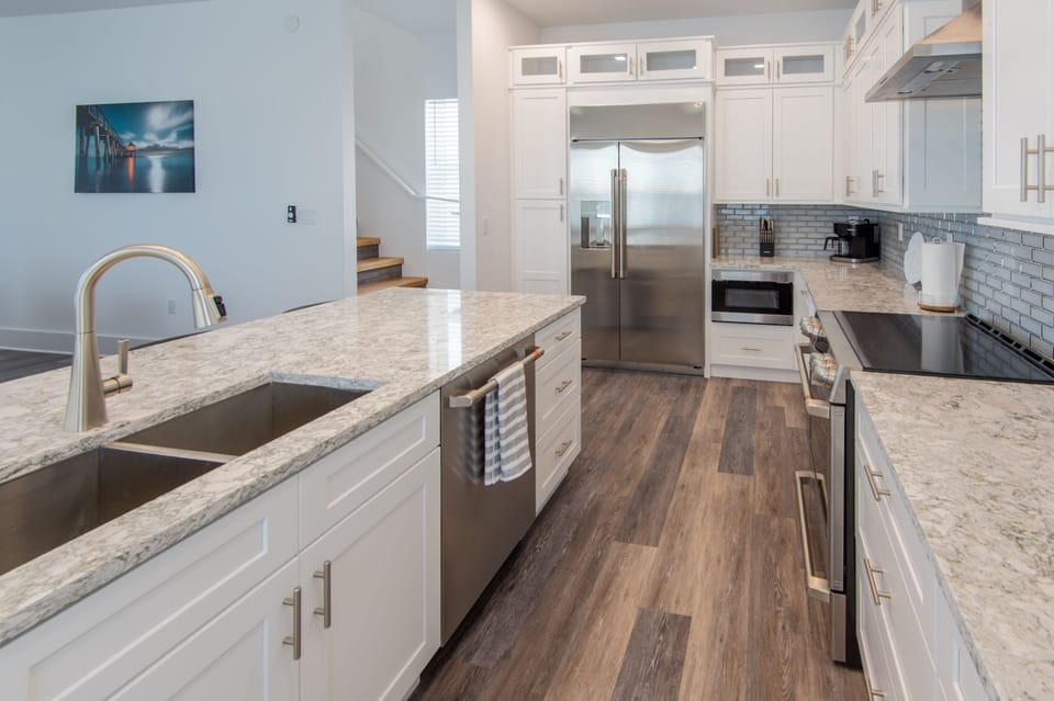 fully stocked chef's kitchen