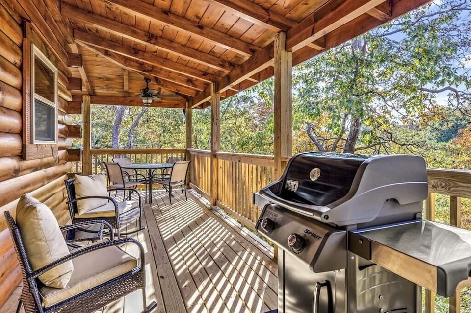 Bearadise's BBQ area