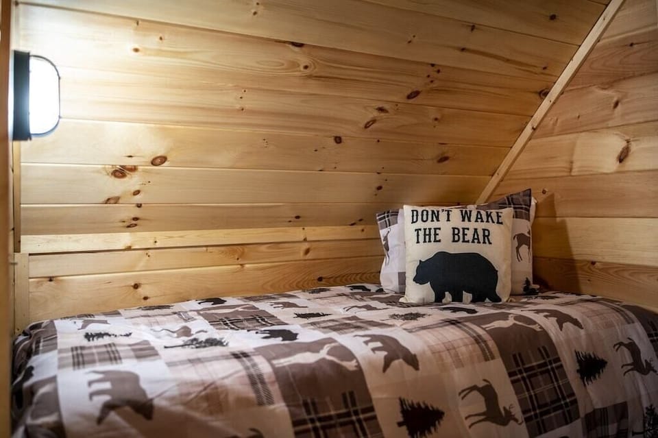 One of Bearadise's comfy bedrooms