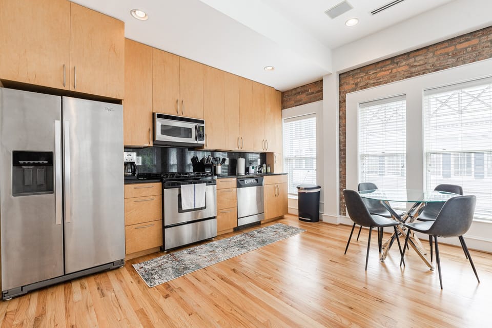 This spacious and fully-equipped kitchen is perfect is a chef's dream!