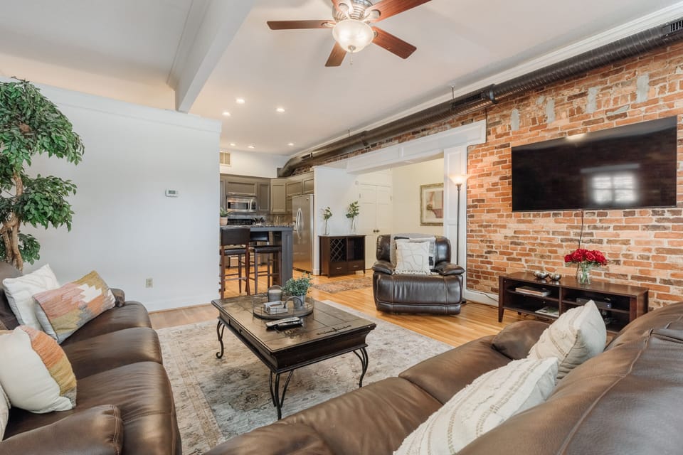 Cozy up on the couch after a fun day in Downtown Greenville and catch up on your favorite TV shows!