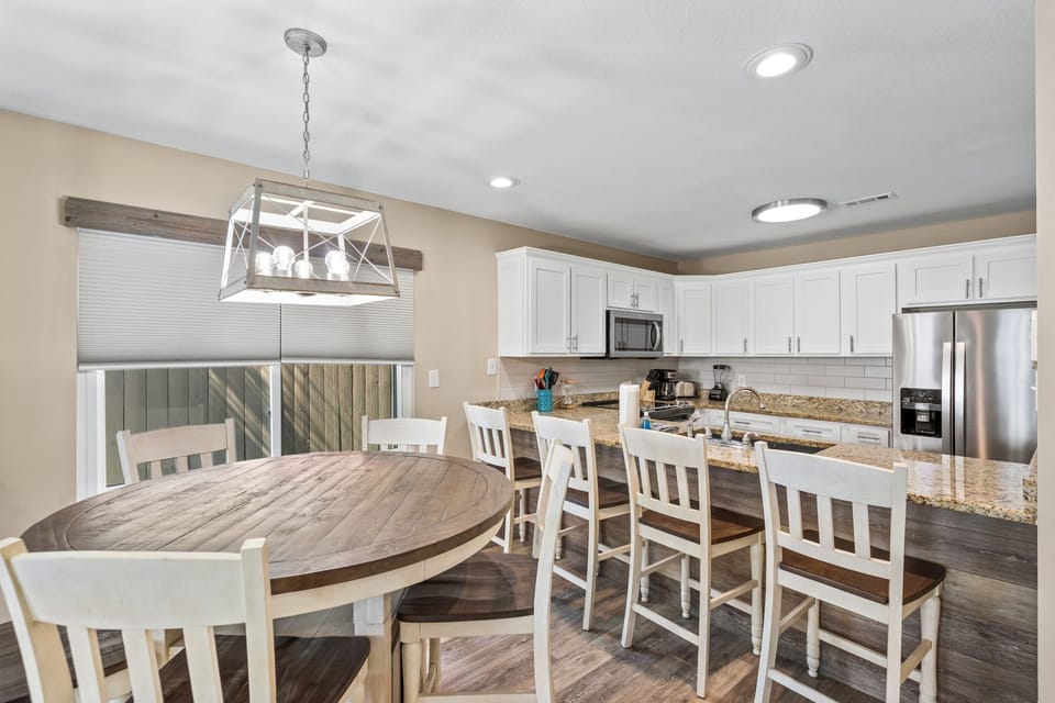 Fully Equipped Kitchen with plenty of seating areas