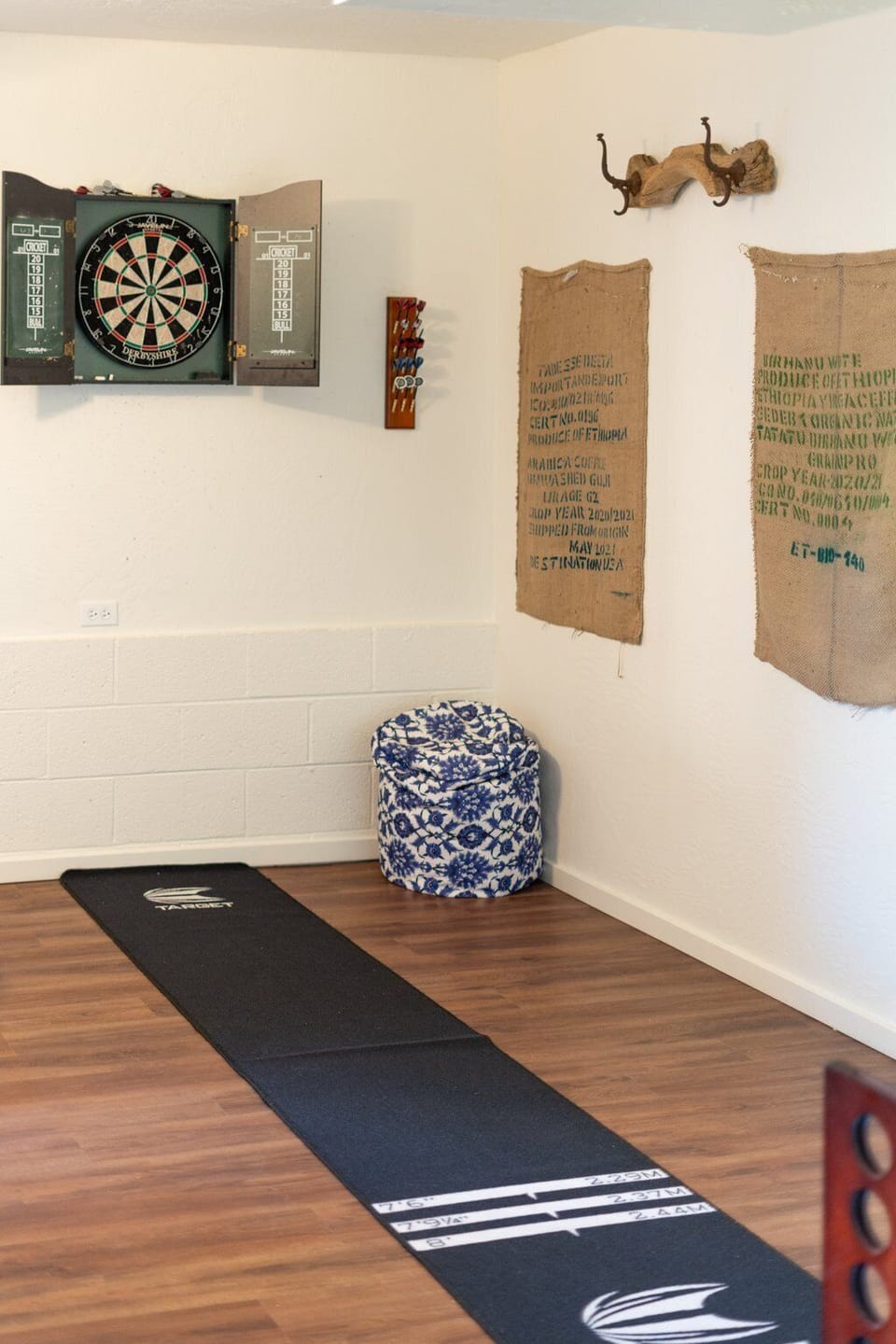 Our dart set up is no joke! Fun for all ages.