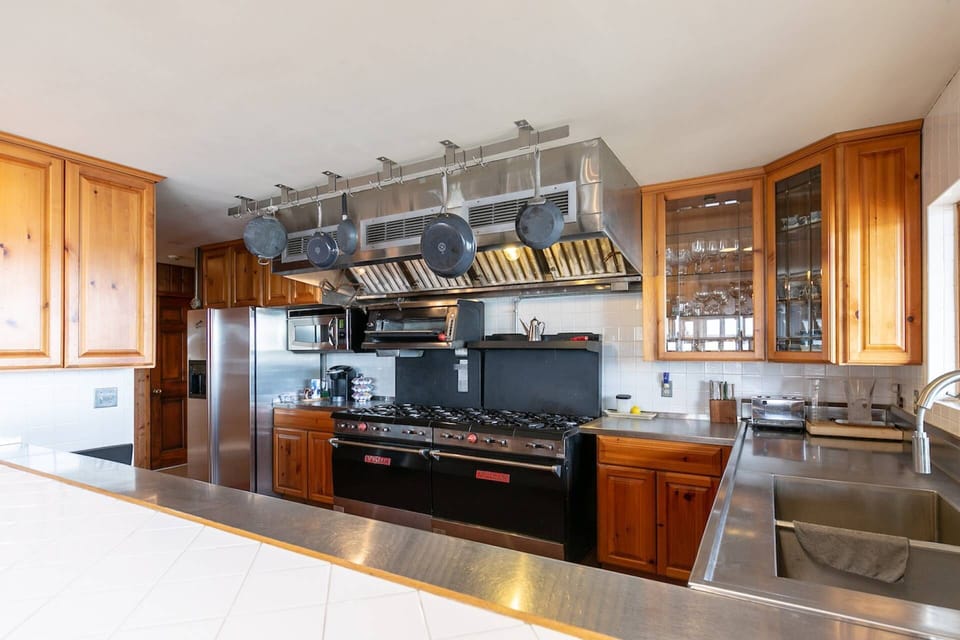 The kitchen is ready to cook a meal for an army!
