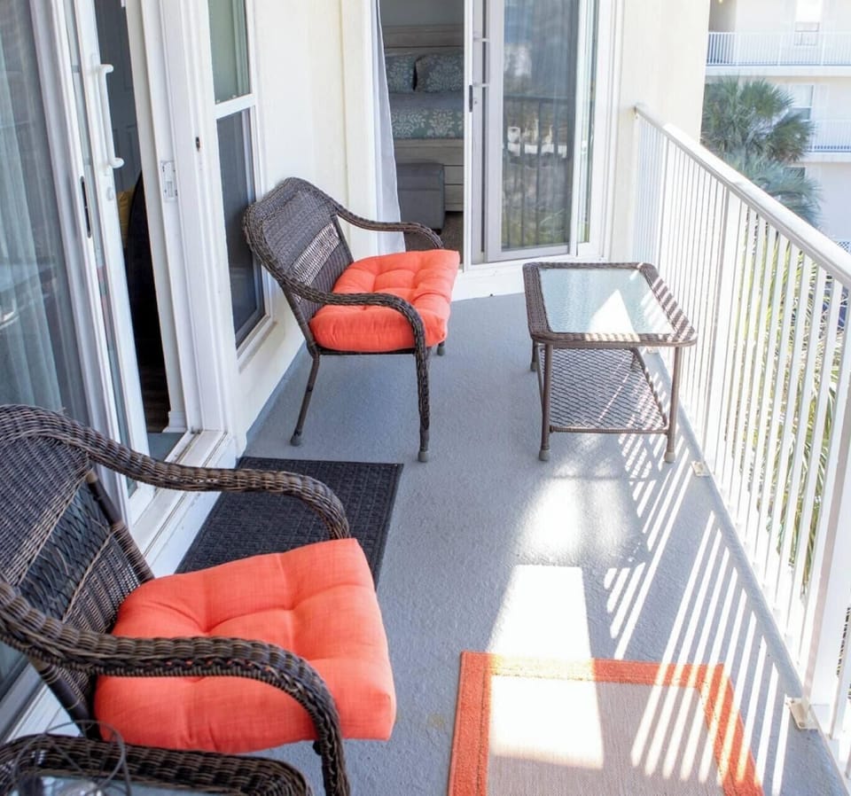 Spacious balcony