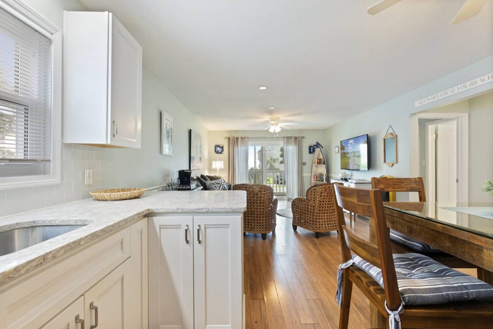View from Kitchen into Living Area