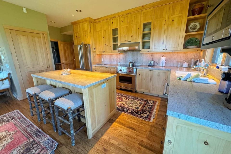 From the modern appliances to the wide array of cookware, this kitchen has everything you'll need to whip up meals for the whole group.