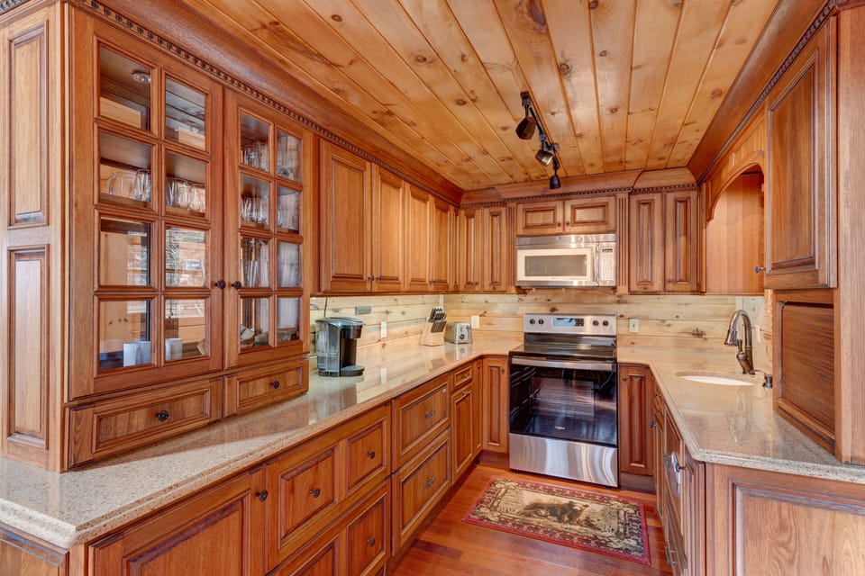 Kitchen, to the right of main entrance
