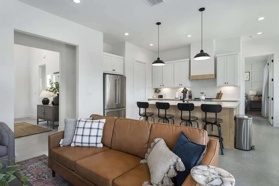 Relax in style in our luxury living room. 