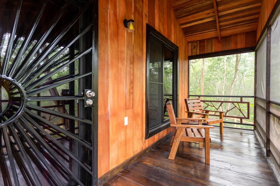 Locally made front porch furniture for enjoying the sites and sounds of the jungle