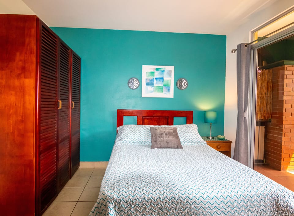 Beautiful bedroom with lots of storage 