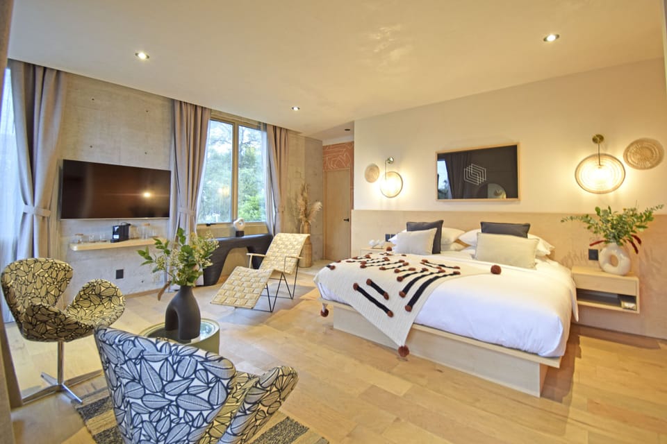 Premium bedding, down comforters, Select Comfort beds, in-room safe