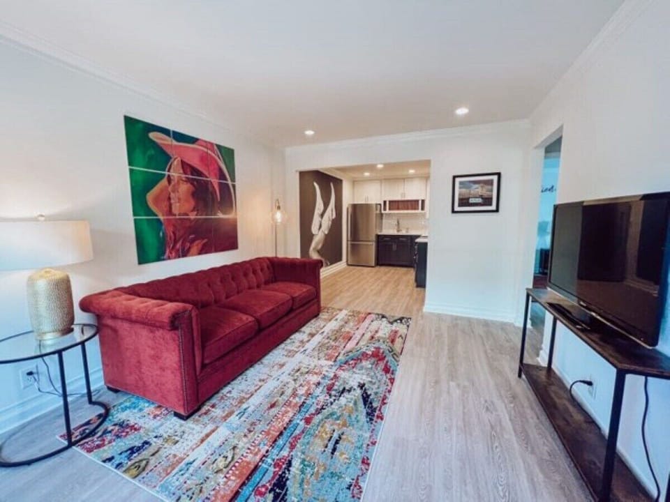 Living room with pull out sofa