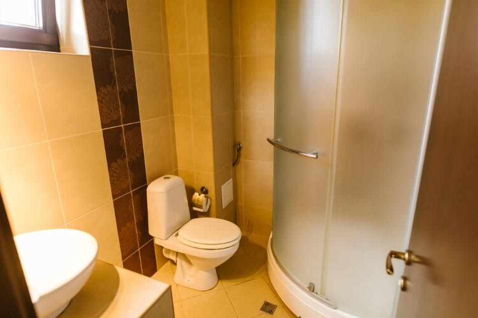 Comfort Studio | Bathroom | Shower, hair dryer, towels