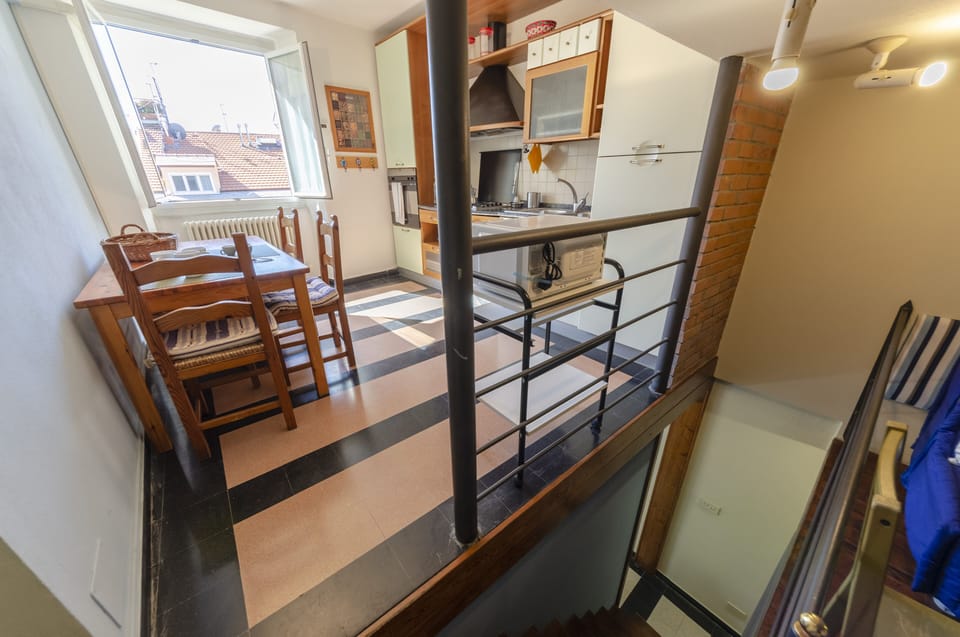 Apartment | Private kitchen | Fridge, cookware/dishes/utensils, dining tables