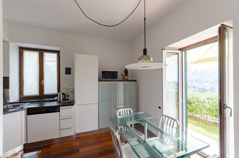 Apartment, 1 King Bed with Sofa bed, Terrace, Sea View | Private kitchen | Fridge, microwave, oven, stovetop