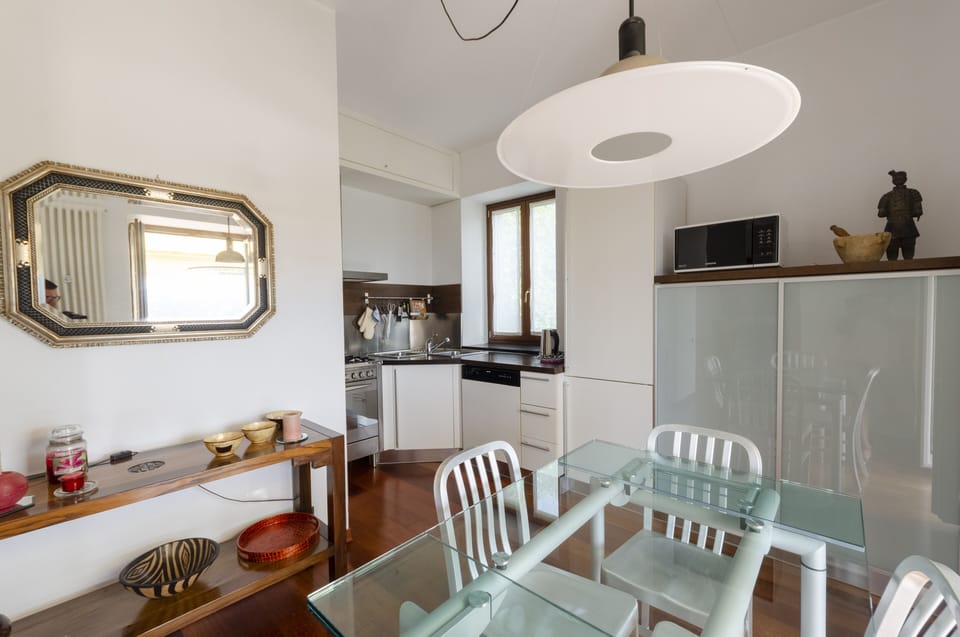 Apartment, 1 King Bed with Sofa bed, Terrace, Sea View | Private kitchen | Fridge, microwave, oven, stovetop