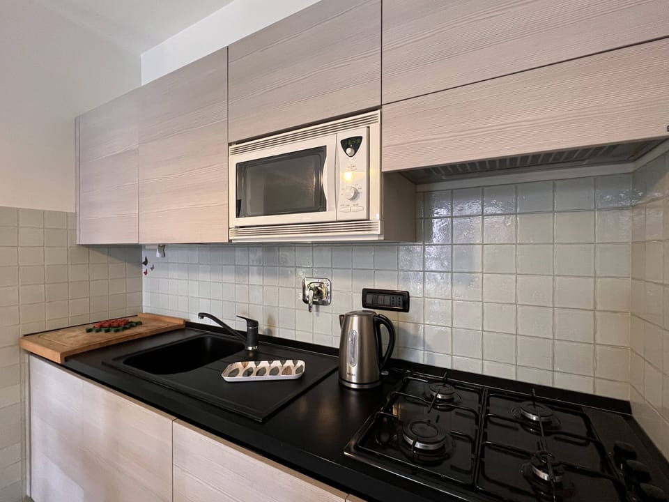 Apartment, 1 Double Bed with Sofa bed, Balcony, Bay View | Private kitchen | Fridge, microwave, stovetop, dishwasher